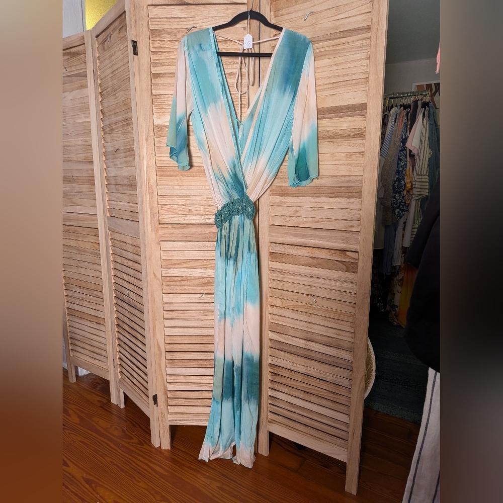 Khush Insight Tie Dye Wide Leg Jumpsuit Hand Dyed - Picture 3 of 8
